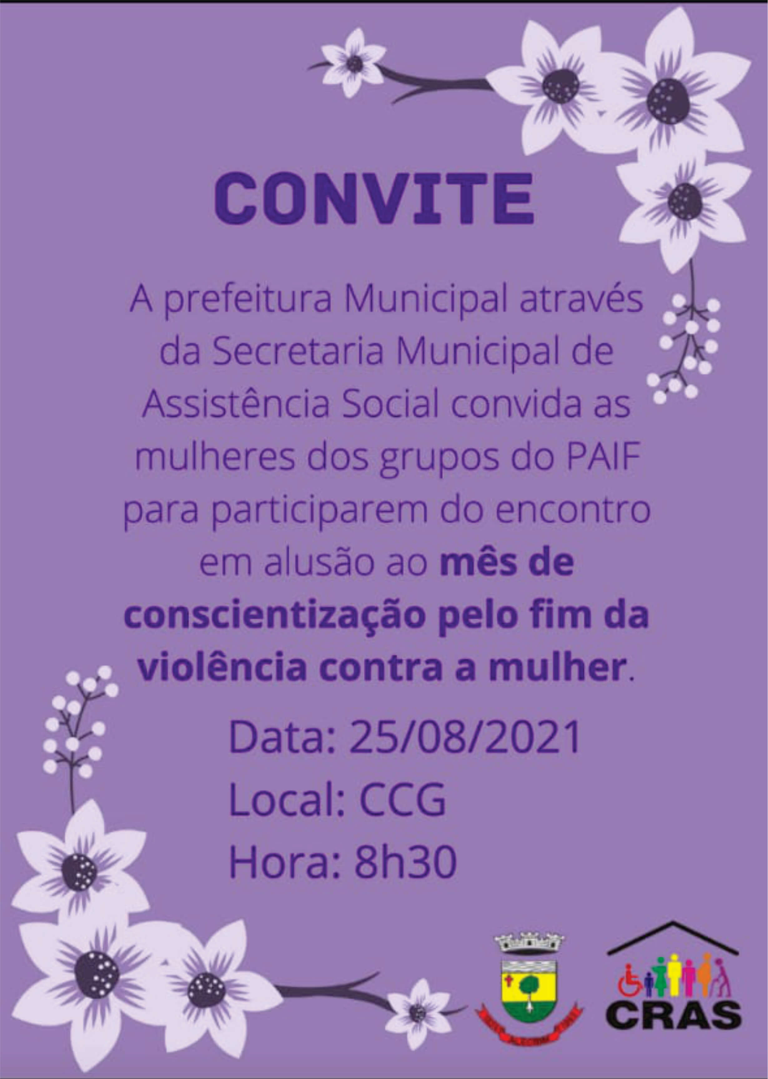 CONVITE ÀS MULHERES INTEGRANTES DOS GRUPOS DO PAIF